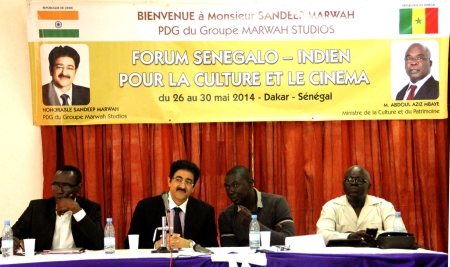 Marwah Addressing Member of Cultural Organizationsat Dakar